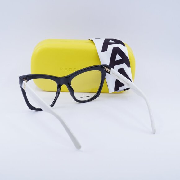 Marc Jacobs MARC 649 080S 00 Cat Eye Eyeglasses – Black/White 53mm - Picture 10 of 10